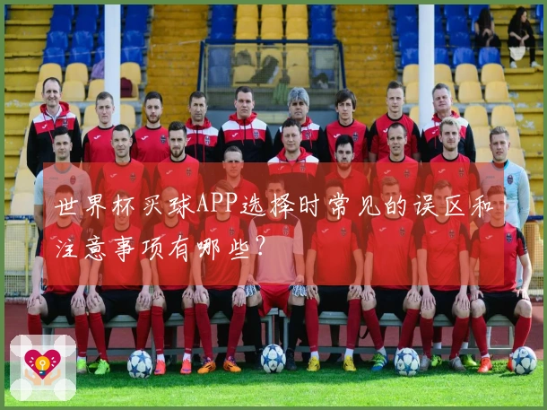 世界杯买球APP选择时常见的误区和注意事项有哪些？