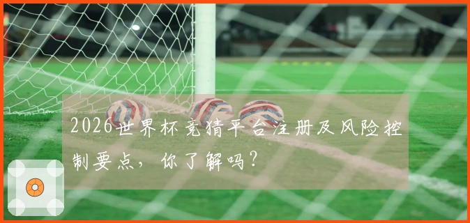 2026世界杯竞猜平台注册及风险控制要点，你了解吗？